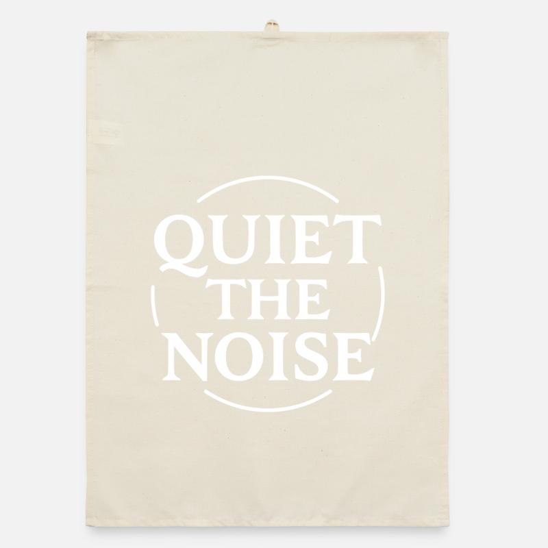 Faites taire la déclaration de bruit en cercle pour la concentration Torchon bio