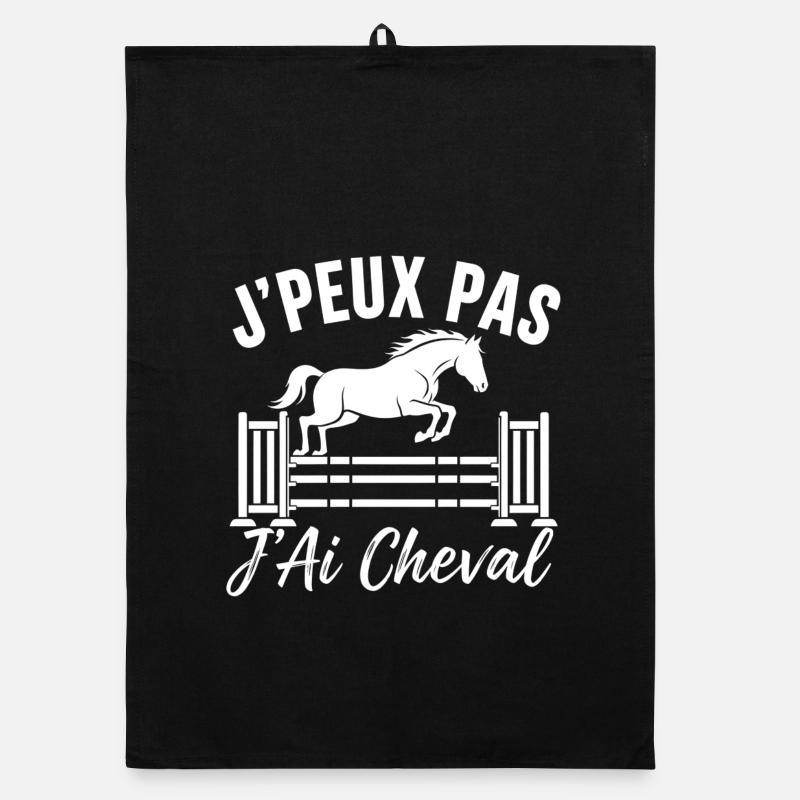 J'peux pas, j'ai cheval — Équitation Torchon bio