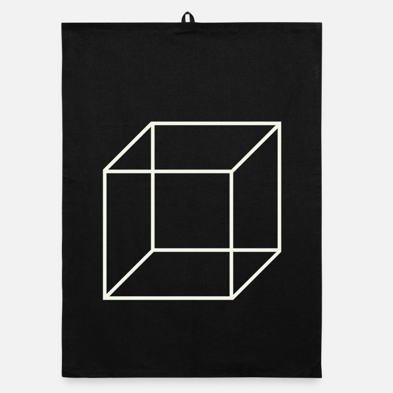 Cube de fil géométrique Torchon bio
