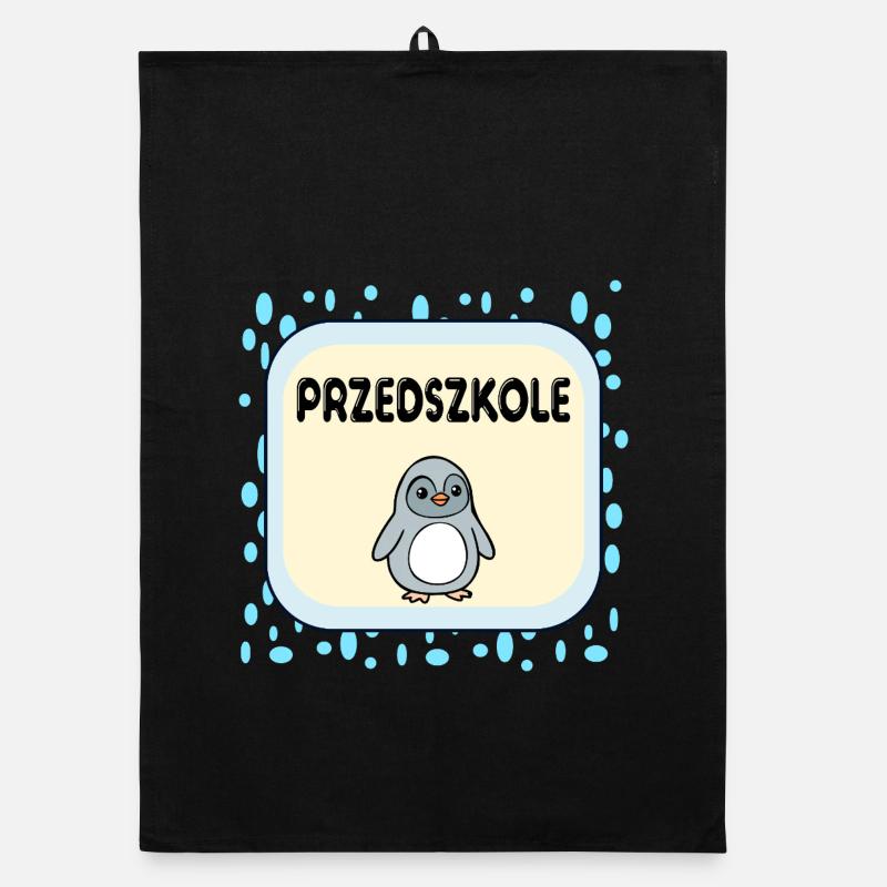 Penguin Kindergarten Organic dish towel