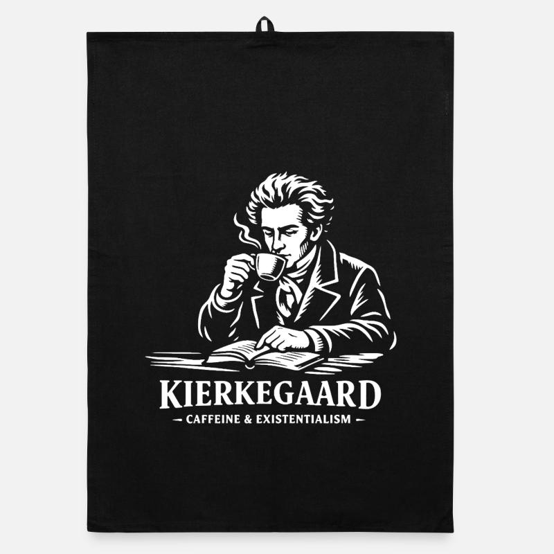 Kierkegaard Coffee Existentialisme Torchon bio