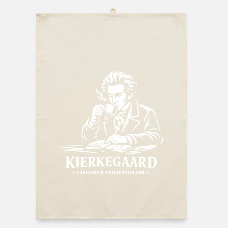 Kierkegaard Coffee Existentialisme Torchon bio