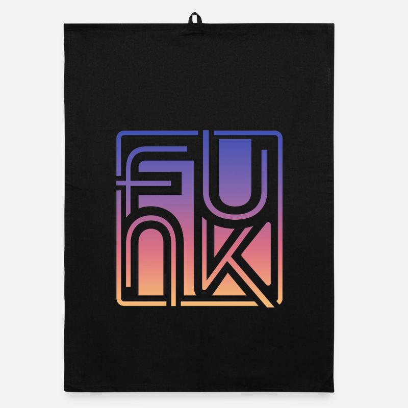Funk Musik Organic Geschirrtuch