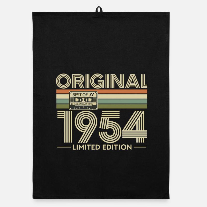 Originale limitierte Retro-Hits von 1954 Organic Geschirrtuch