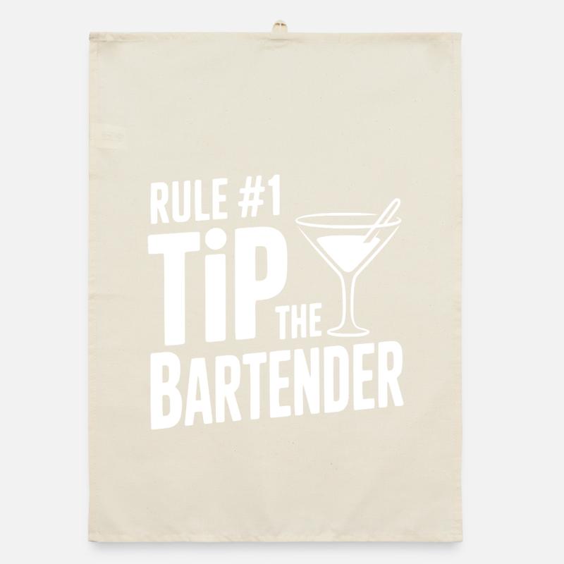Rule #1 Tip the Bartender Organic dish towel