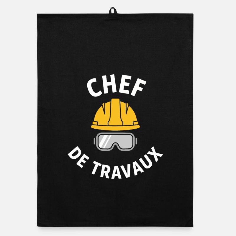 Chef de Chantier travaux Bricoleur Bricolage Cadea Torchon bio