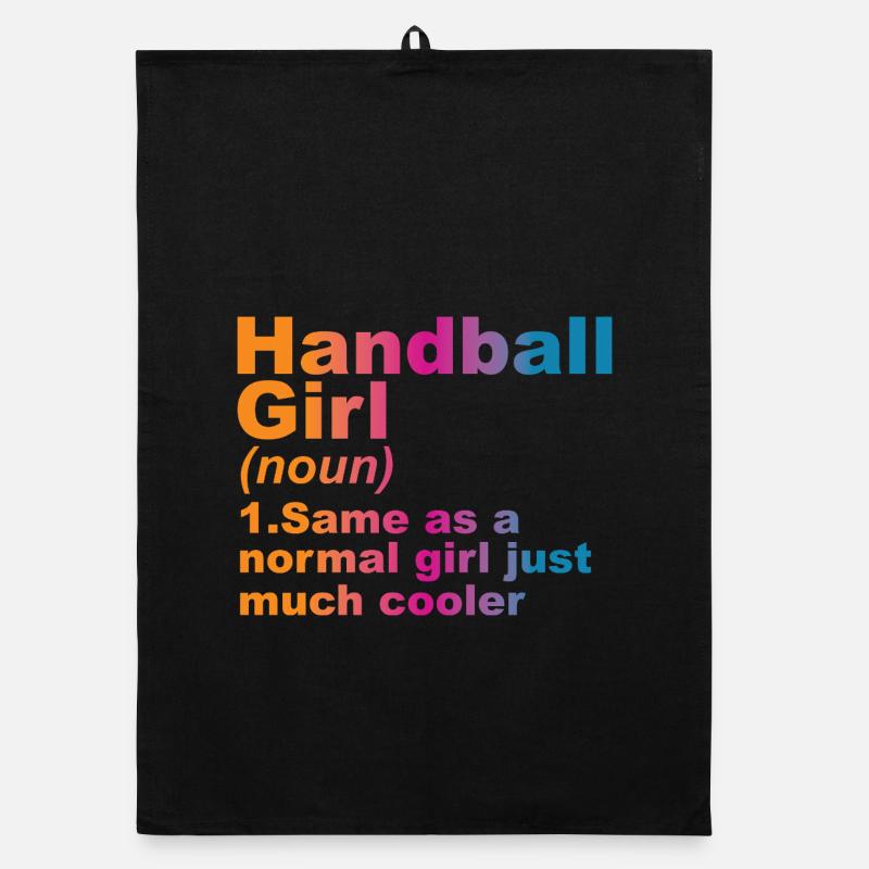 Handball player Organic dish towel