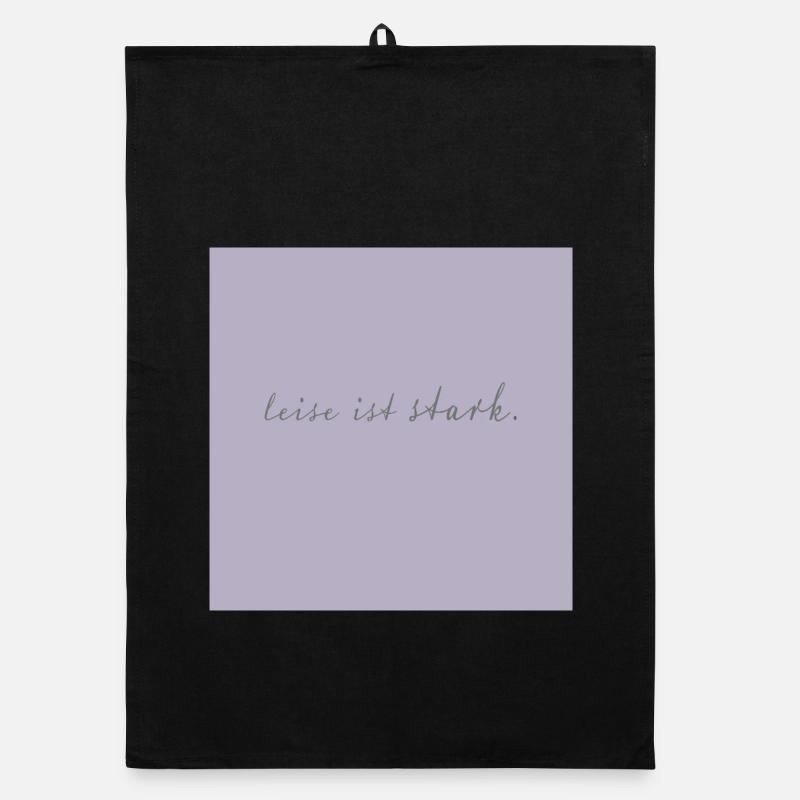 Quiet Is Strong Typography Poster Minimalist Organic dish towel