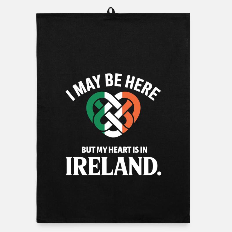 Irish Heart Celtic Knot Pride Organic Geschirrtuch
