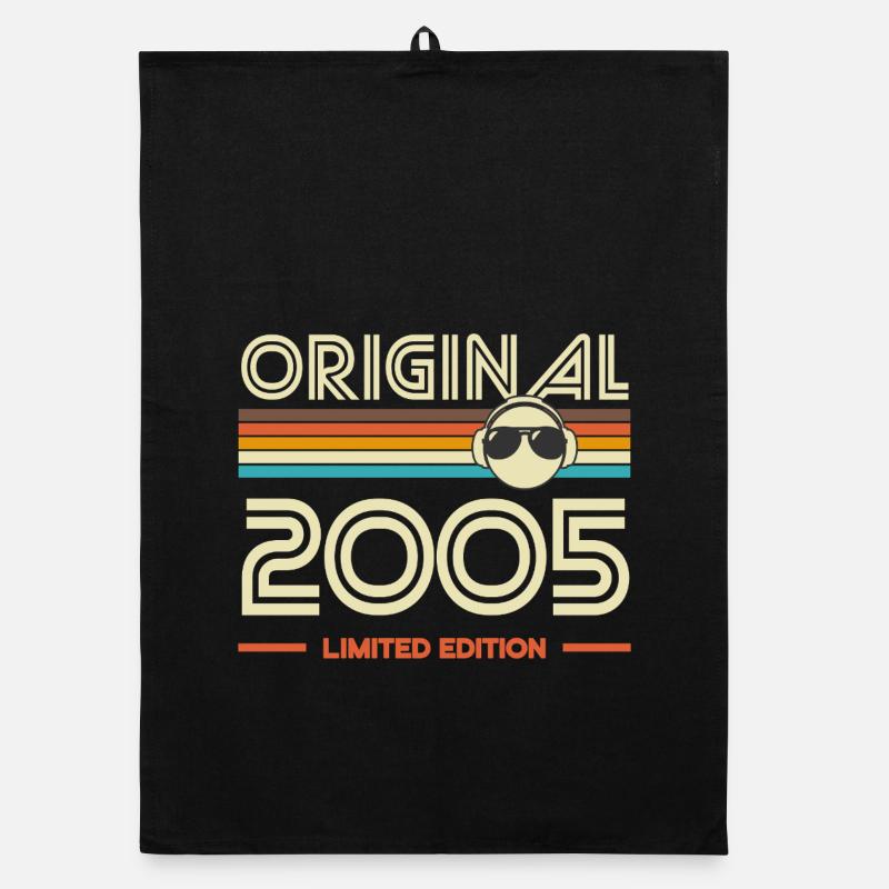 Original 2005 Limited Edition Retro Organic Geschirrtuch