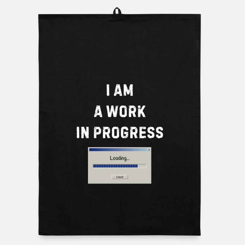Work in progress – Loading bar Organic dish towel