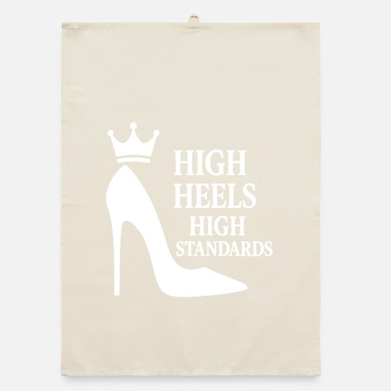 High Heels High Standards: Power-Statement Queen Organic Geschirrtuch
