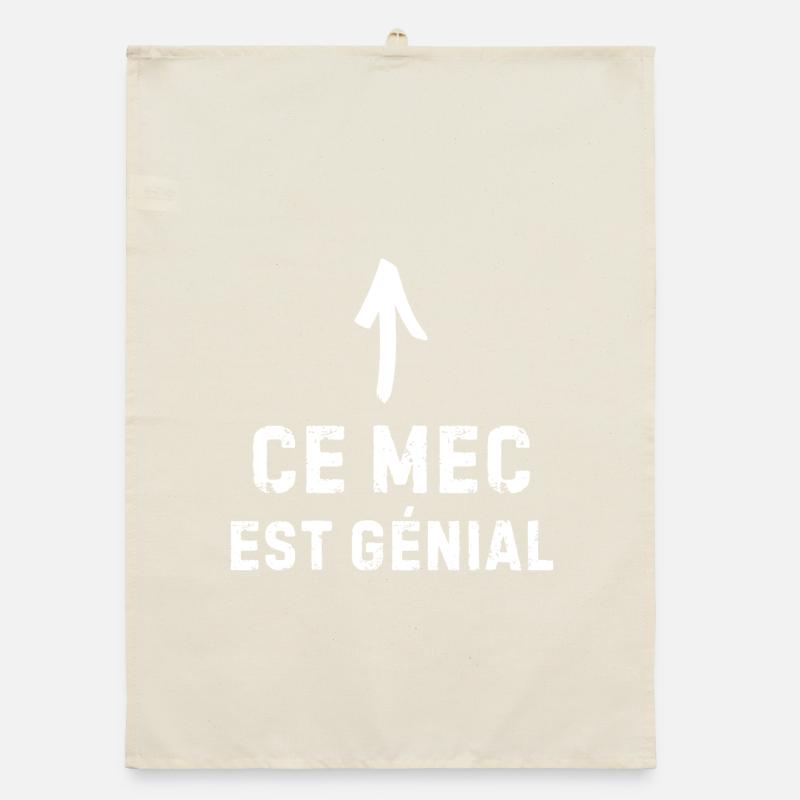 This guy is awesome – humorous gift Organic dish towel