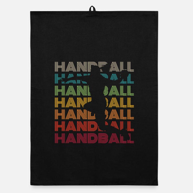 Handball player Organic dish towel