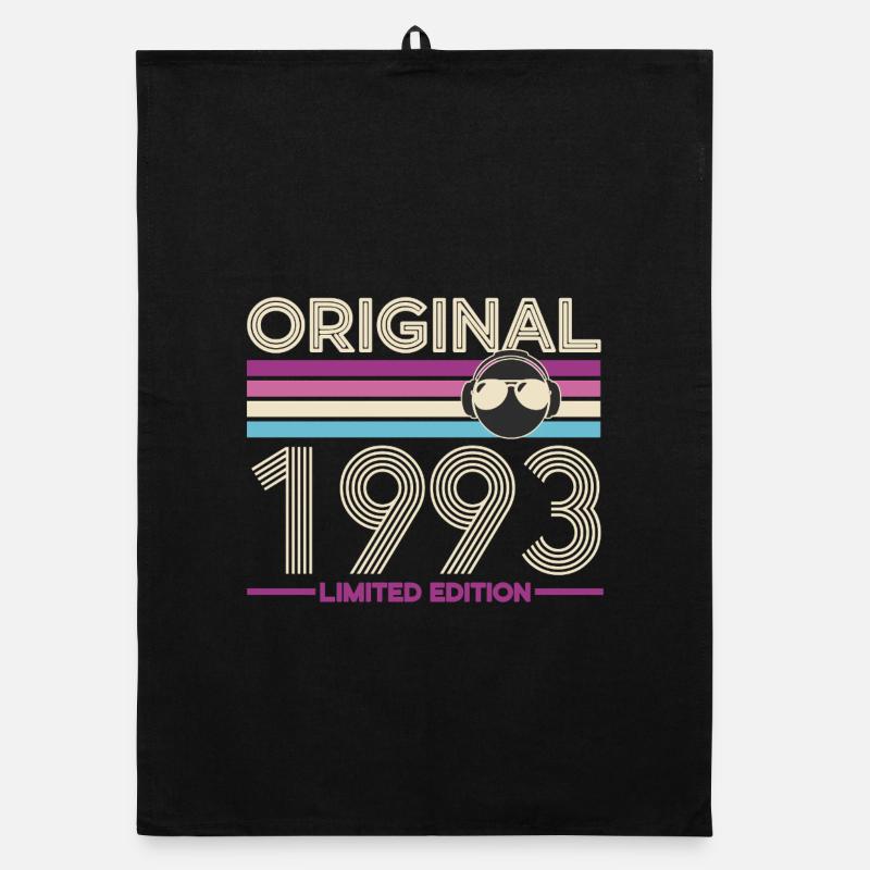 Original 1993 Limited Edition Retro Organic Geschirrtuch