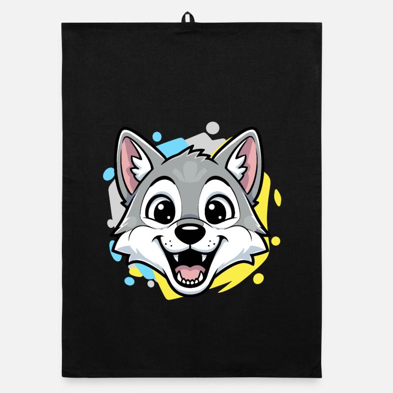 Dessin de la bande dessinée Wolf Head Torchon bio