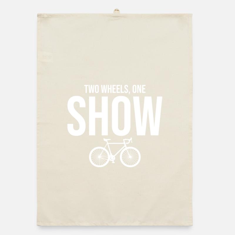 Professional Bicycle Acrobatics Performance Art  Organic dish towel