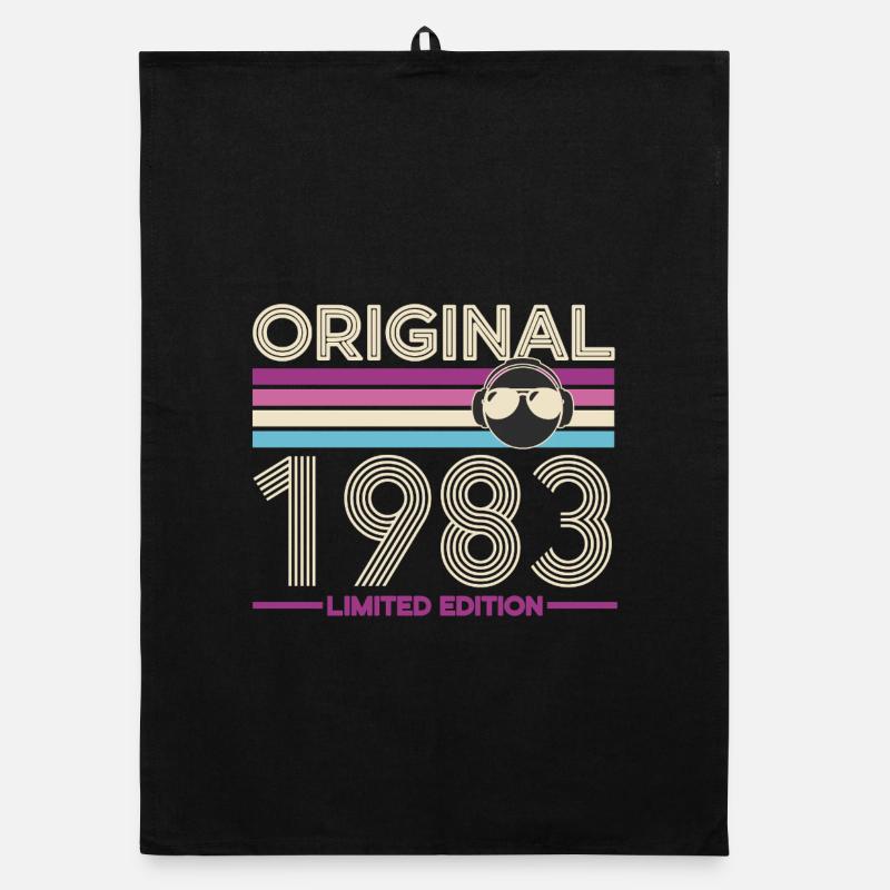 Original 1983 Édition Limitée Retro Torchon bio