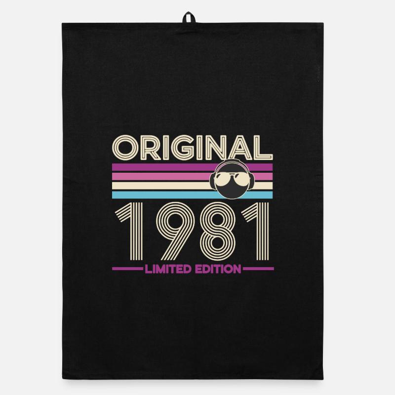 Originale limitierte Edition von 1981 Organic Geschirrtuch