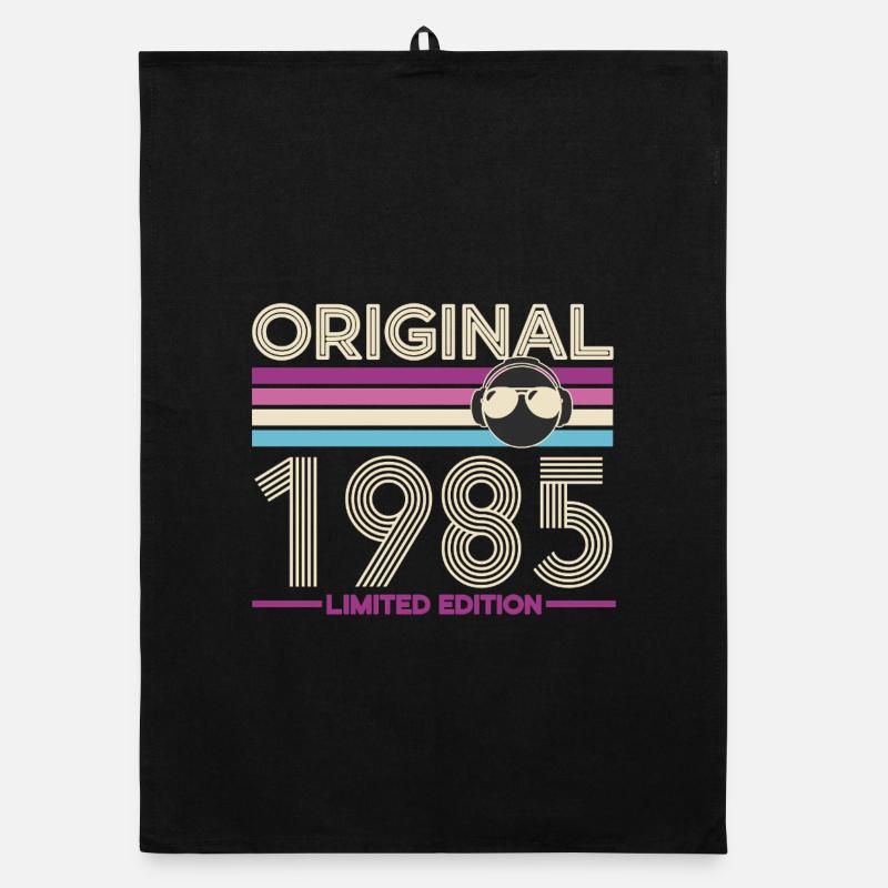 Originale Retro Limited Edition von 1985 Organic Geschirrtuch