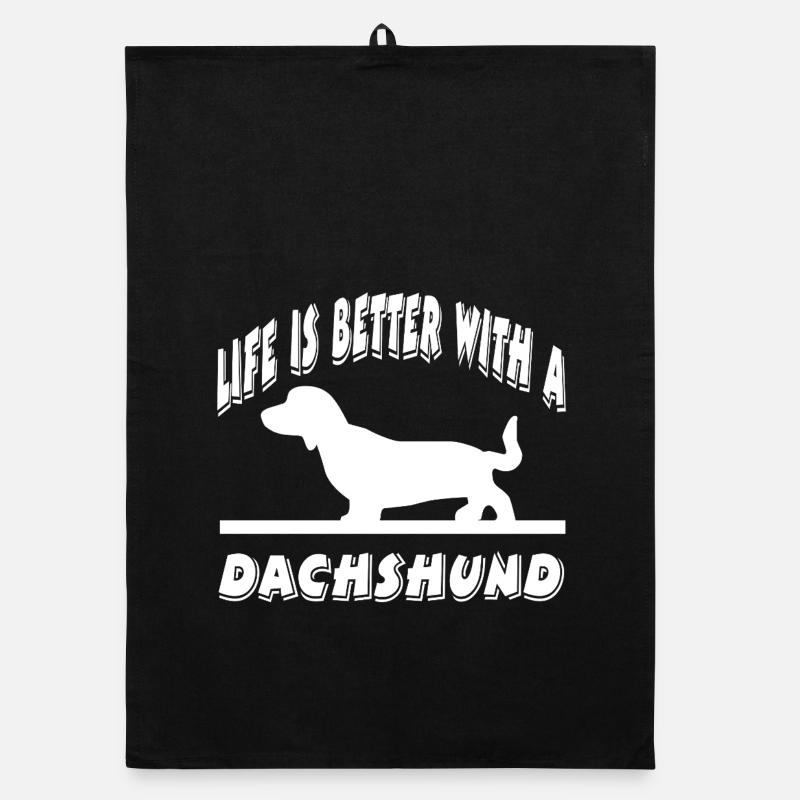 Dackel Organic Geschirrtuch
