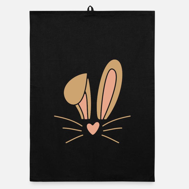 Easter Bunny Easter Organic dish towel