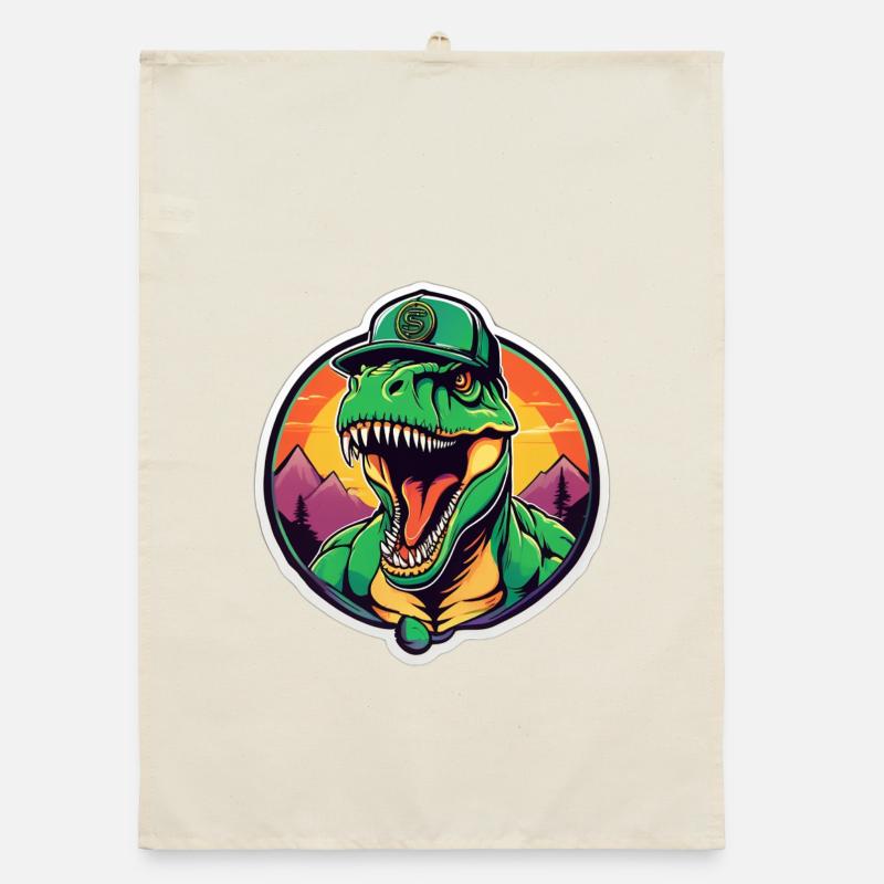 T-Rex Cap Rétro Soleil Couchant Torchon bio