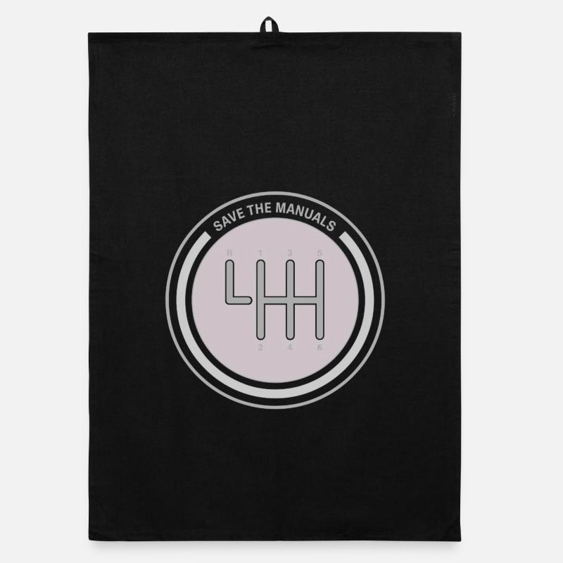 Manualschaltung Emblem Save the Manuals Organic dish towel