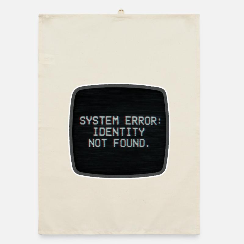 System Error Identity Not Found Organic dish towel