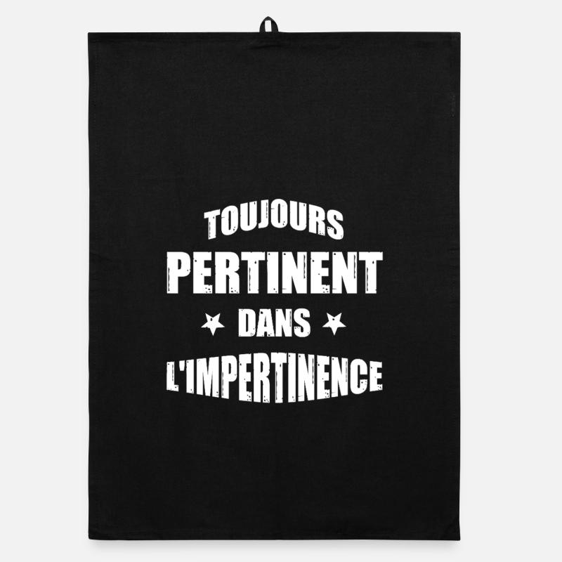 ALWAYS RELEVANT IN IMPERTINENCE! Organic dish towel