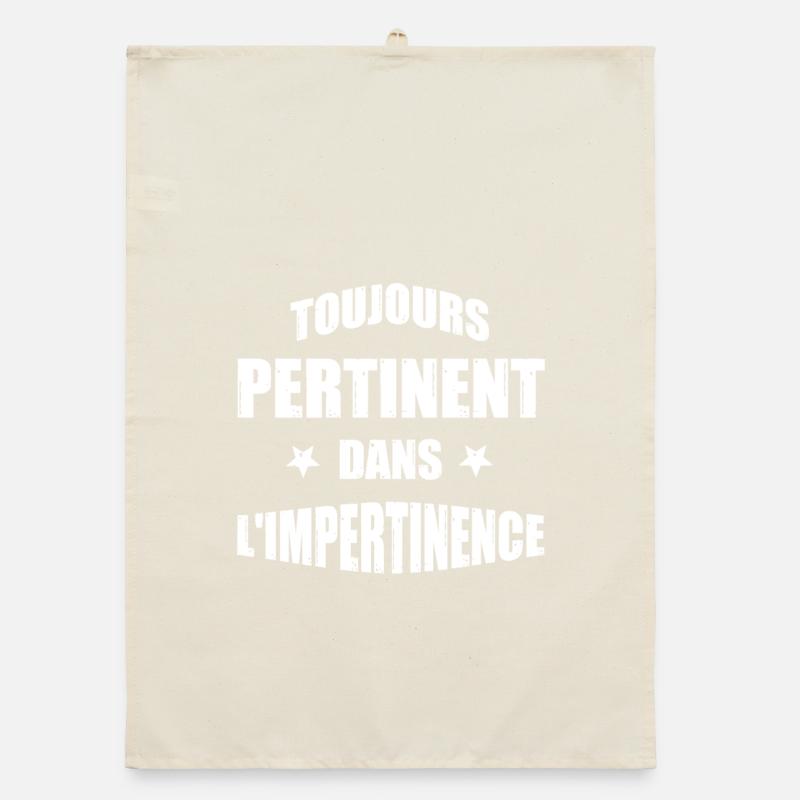 ALWAYS RELEVANT IN IMPERTINENCE! Organic dish towel