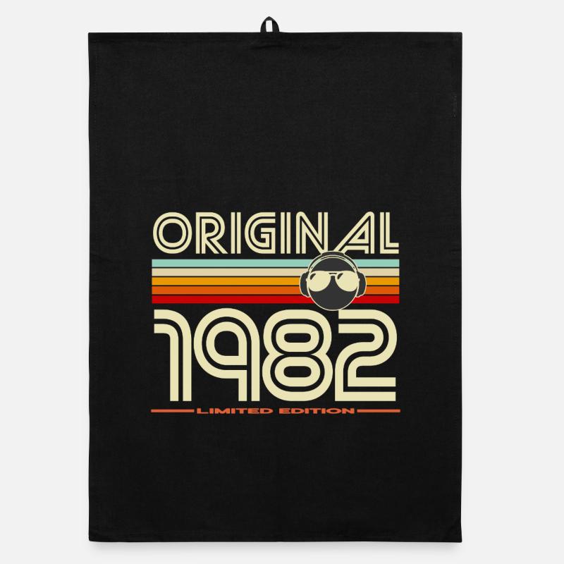 Originale Retro-Edition von 1982 Organic Geschirrtuch