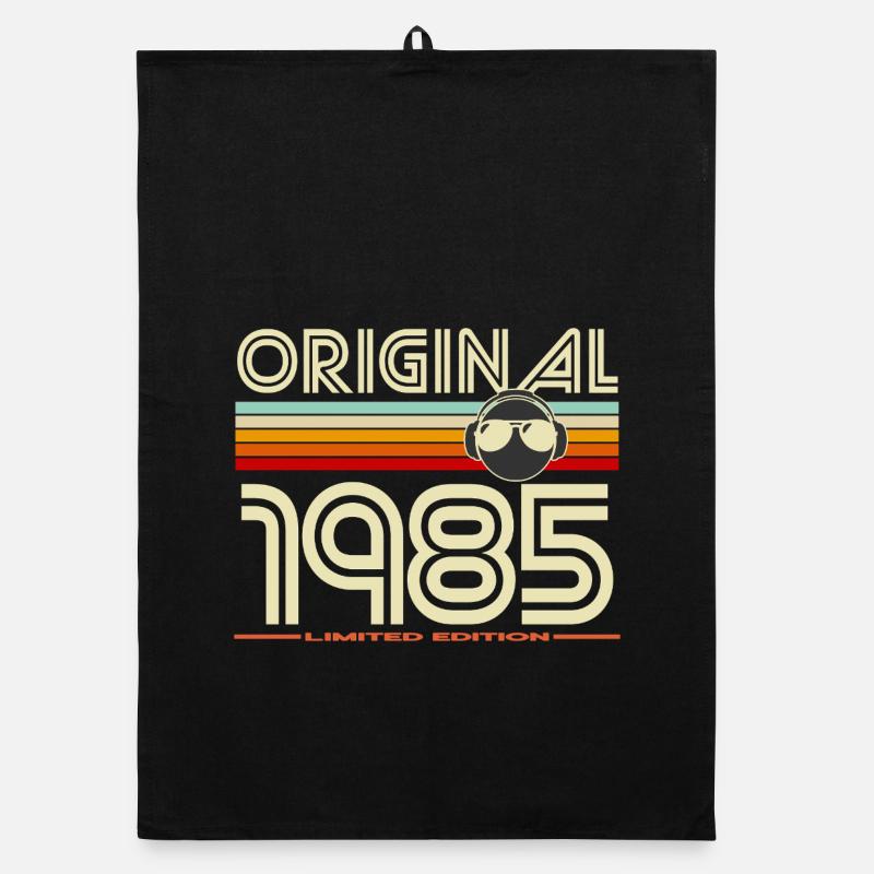 Originale Retro Limited Edition von 1985 Organic Geschirrtuch