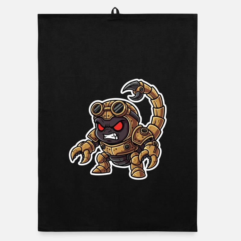 Scorpion Bionique Steampunk Guerrier Laiton Rivets Torchon bio