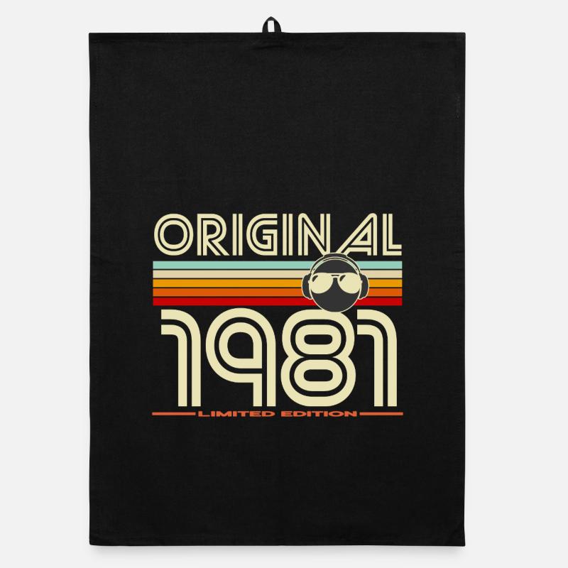 Originalausgabe 1981 Retro Organic Geschirrtuch