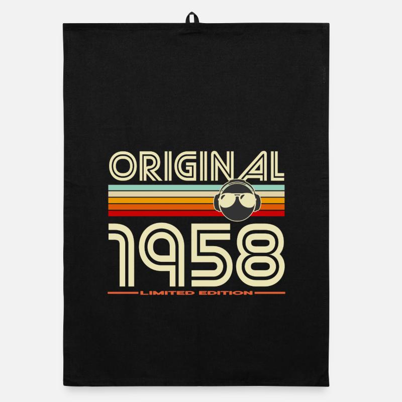 Original 1958 édition rétro Torchon bio
