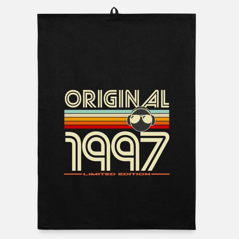 Original 1997: Retro-Kopfhörer Organic Geschirrtuch