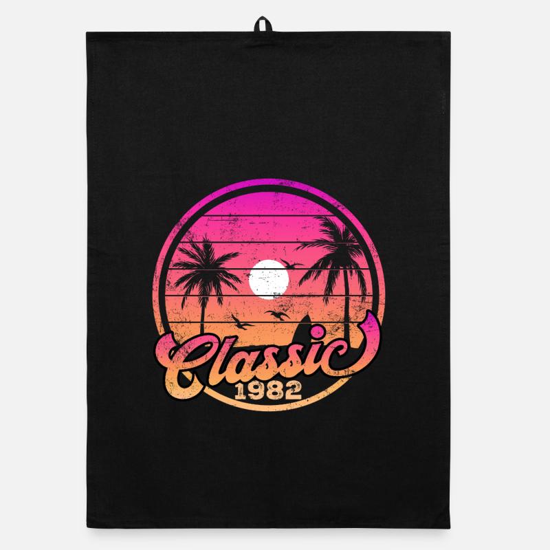 1982 44. Geburtstag Organic Geschirrtuch