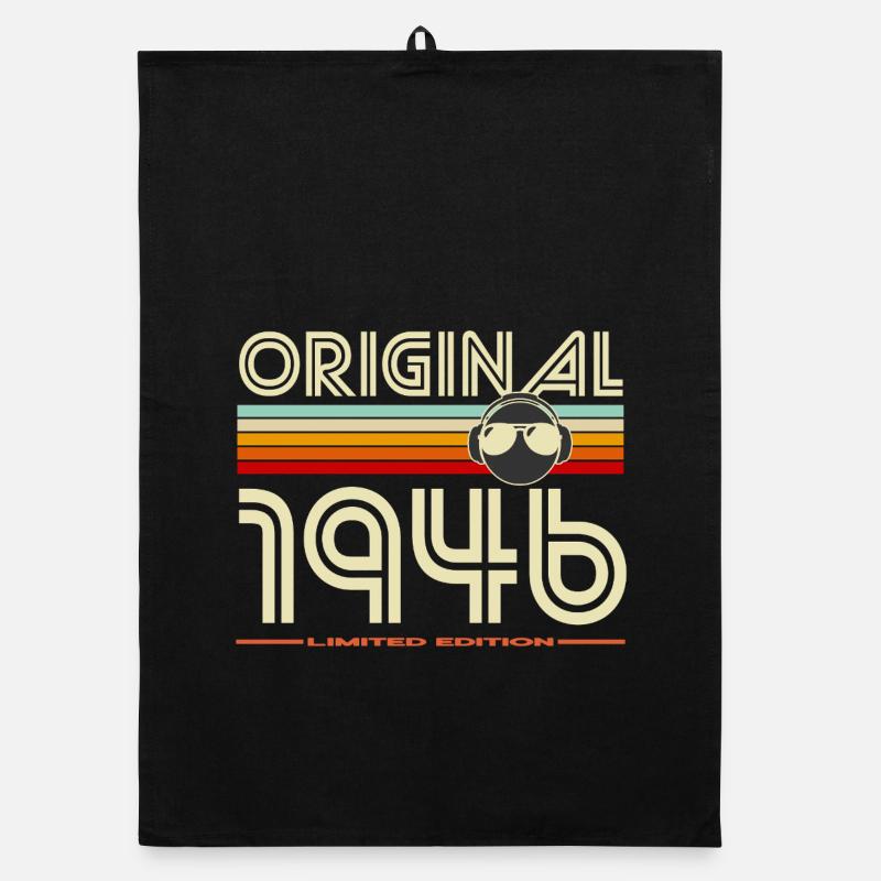 Originale Retro Limited Edition von 1946 Organic Geschirrtuch