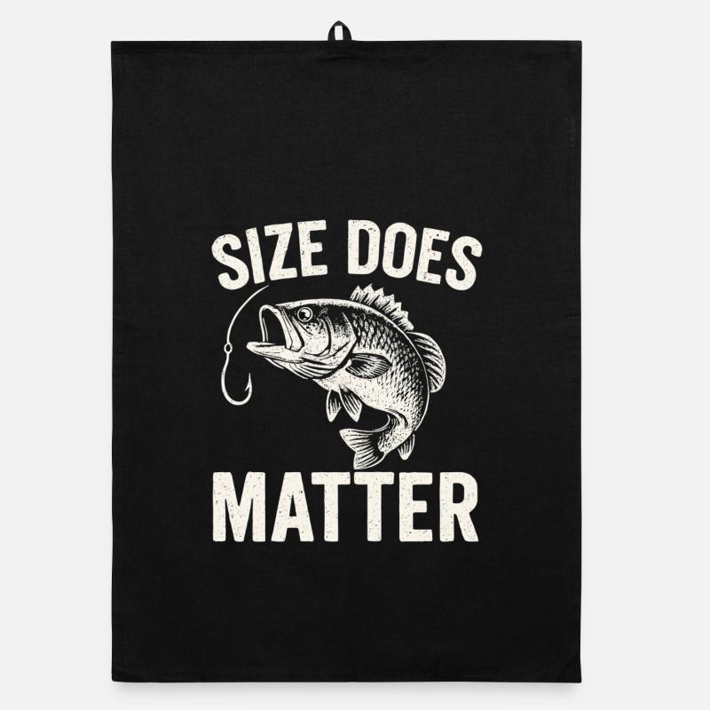 La taille compte - T-shirt Drôle de Pêcheur Torchon bio