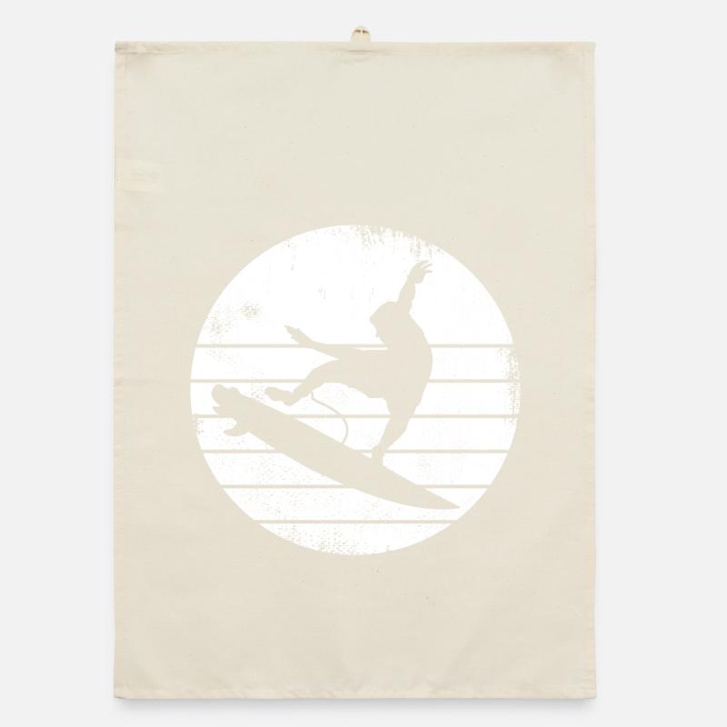 Surfer Design Organic dish towel