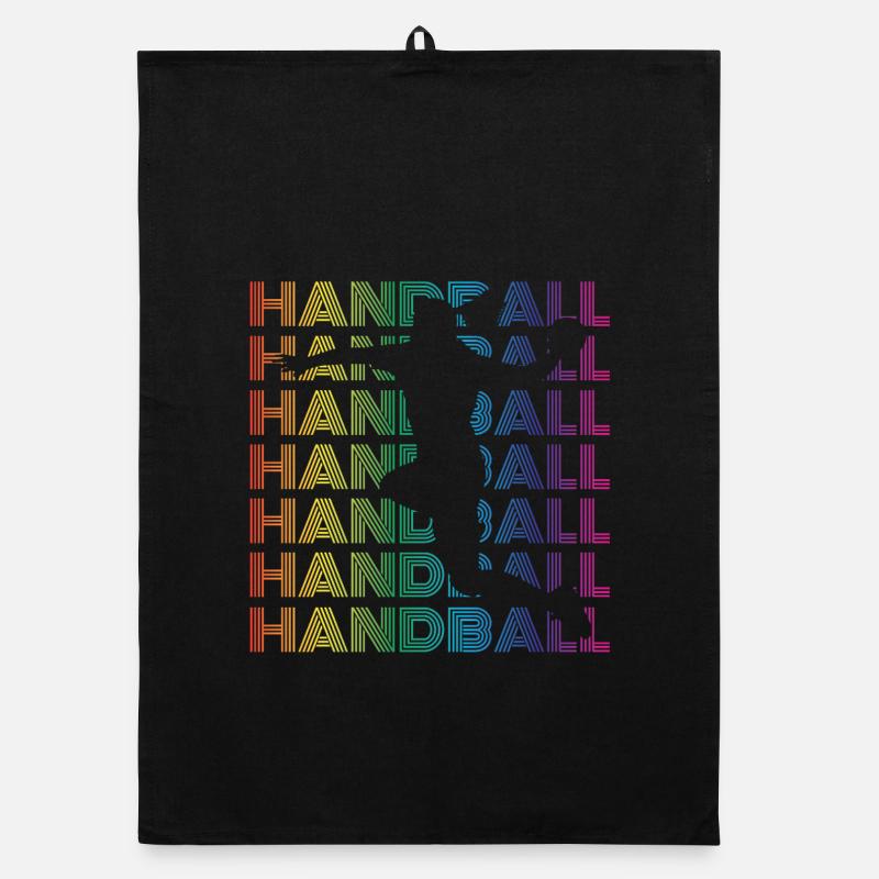 Handball player Organic dish towel