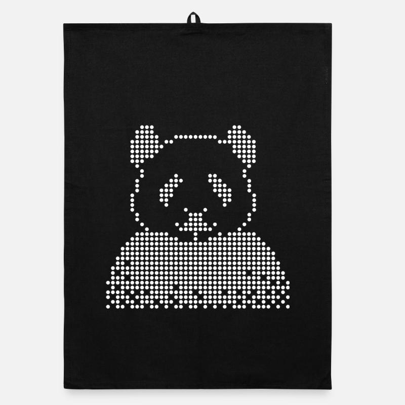 T-shirt Panda Dot Art Torchon bio