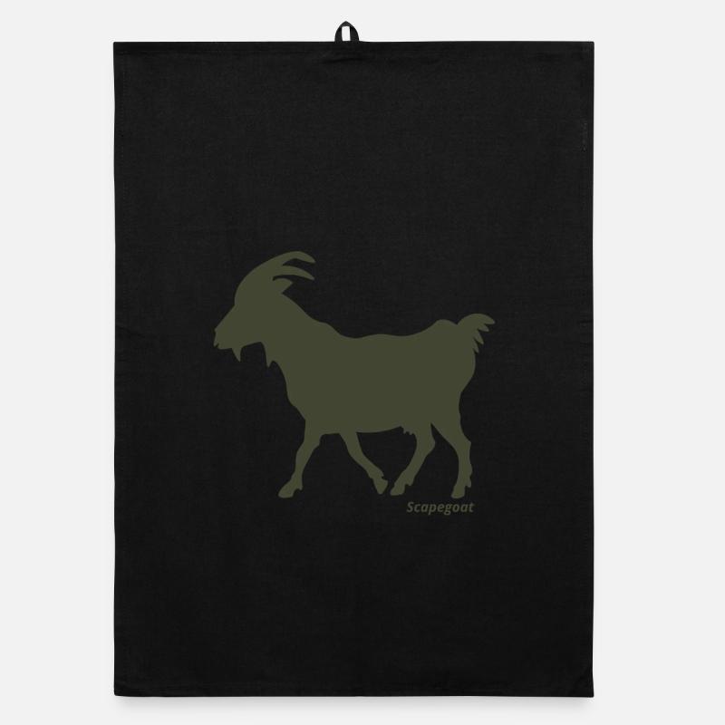 Scapegoat goat olive Organic dish towel