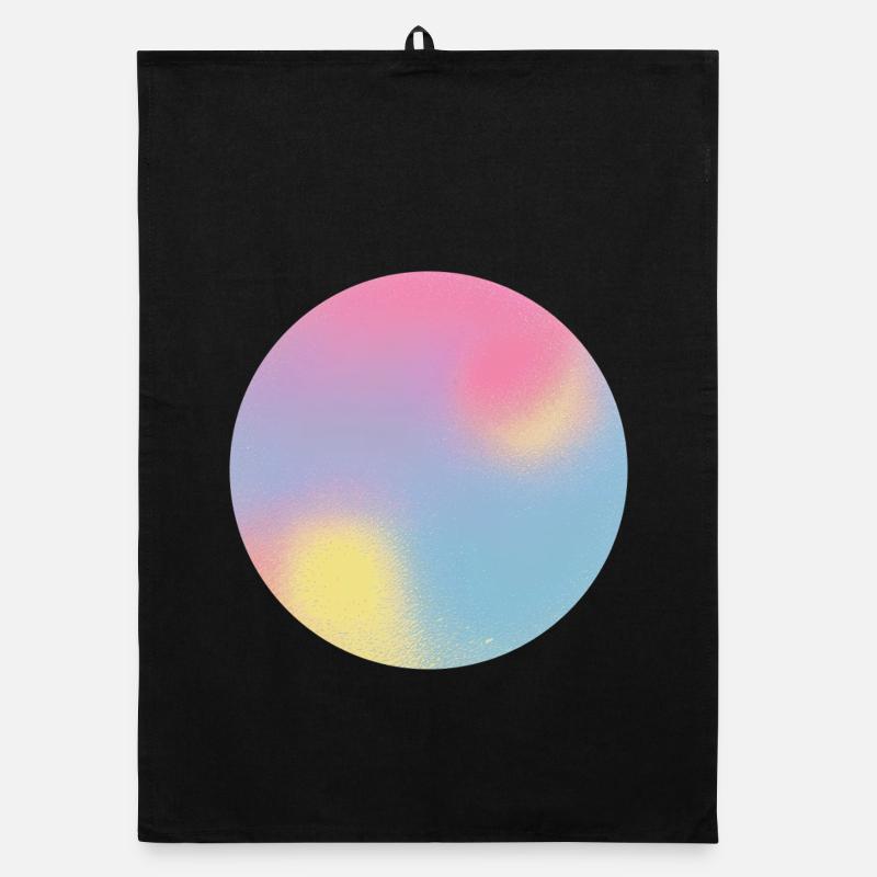 Aura-Check-Pastellgradientensphäre Organic Geschirrtuch