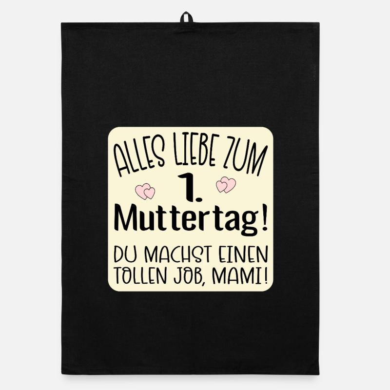 Erster Muttertag Mama Organic Geschirrtuch