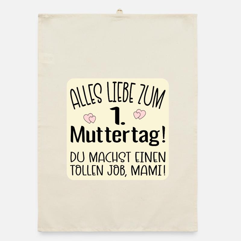 Erster Muttertag Mama Organic Geschirrtuch
