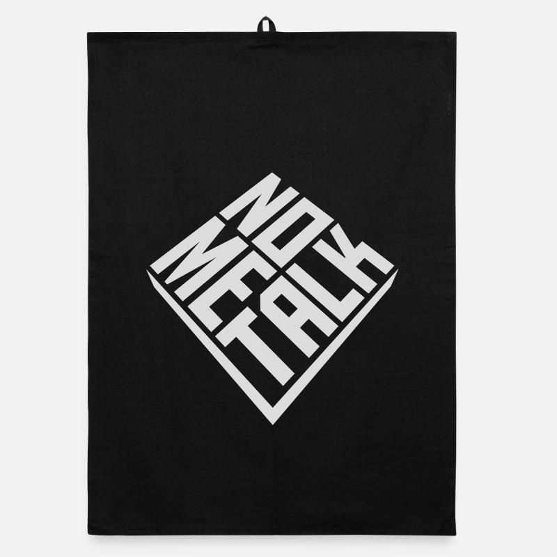 No Talk Me Lustig Antisozial Introvert Stimmung Organic Geschirrtuch