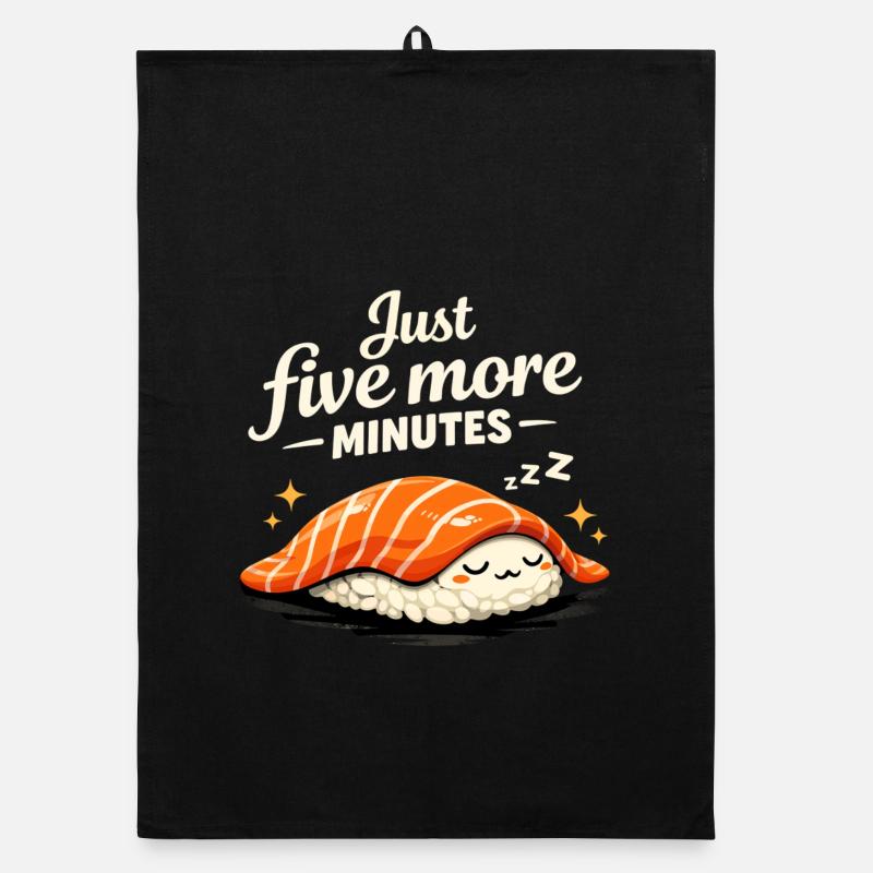 Sleeping Sushi – Encore 5 minutes de design rétro Torchon bio