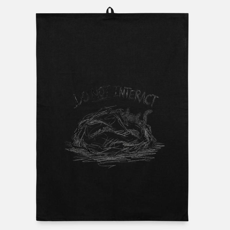 Do Not Interact – Sketch Organic dish towel